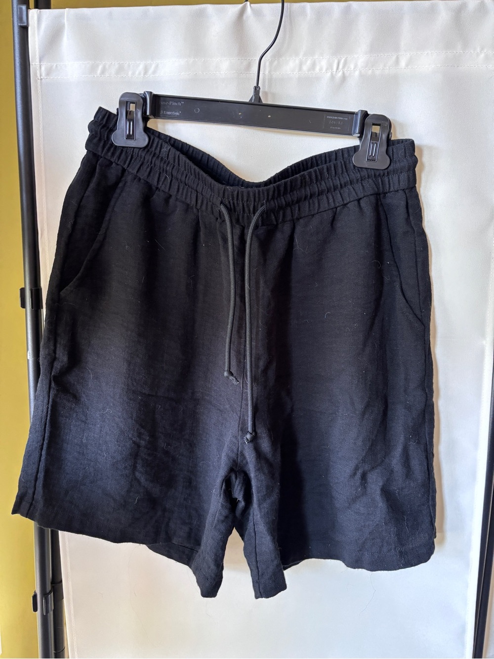 HALARA Black Athletic Drawstring Shorts